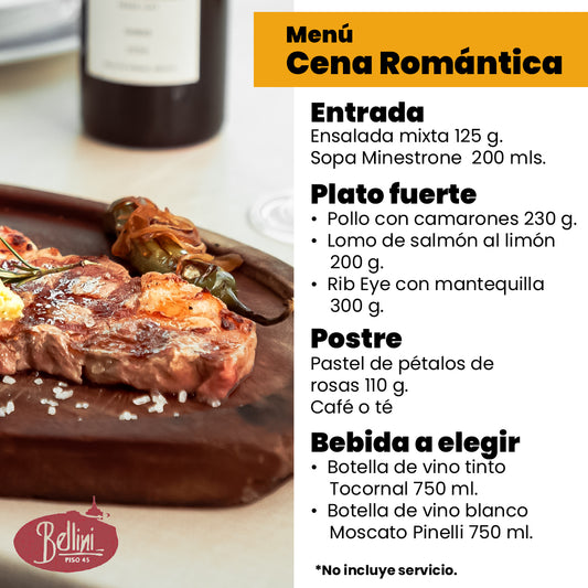 Menú Cena Romántica