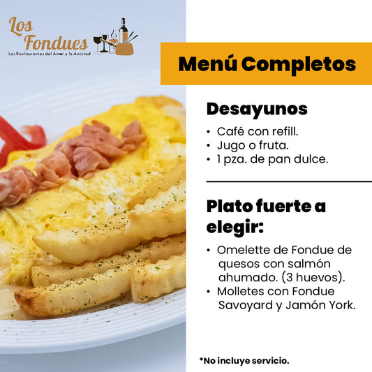 Menú de Desayuno