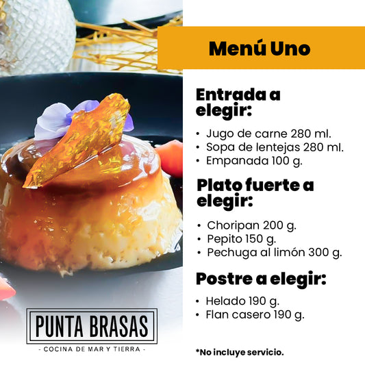 Menú Punta Brasas